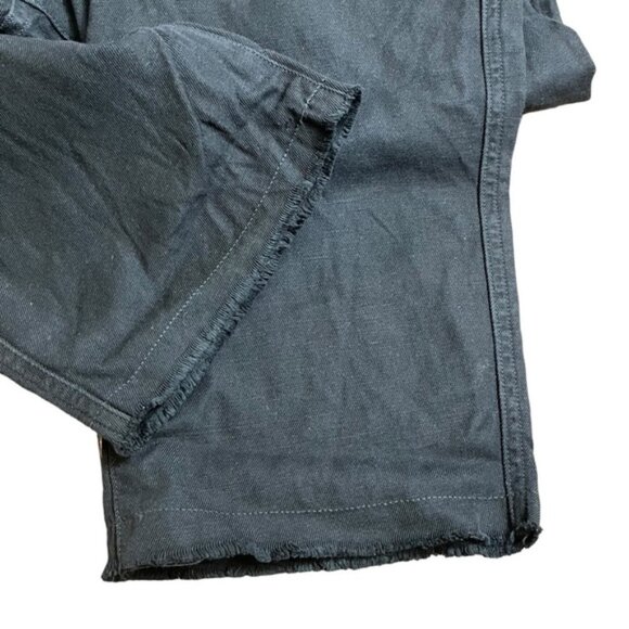 Nili Lotan Paris Cropped Pants Relaxed Fit Dropped Crotch in Black Sz 2 - Picture 8 of 10